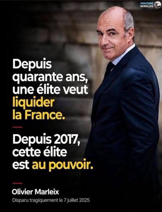 Marleix une élite veut liquider la France et depuis 2017 elle est au pouvoir